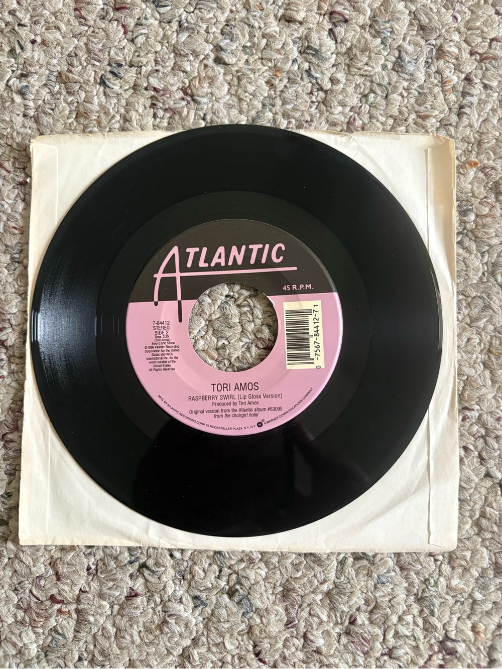Tori Amos Cruel / Raspberry Swirl 90s Alternative 45 RPM Atlantic 7-84412 EX